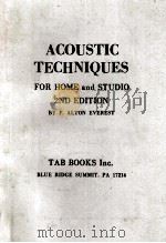 Acoustic Techniques for Home and Studio      2nd edition（1984 PDF版）