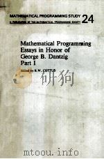 MATHEMATICAL PROGRAMMING ESSAYS IN HONOR OF GEORGE B.DANTZIG PART 1 1985 PDF电子版封面 044487853X