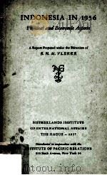 Indonesia in 1956 Political and Economic Aspects（1957 PDF版）