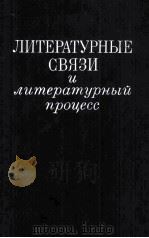 Литературные связи и литературный процесс 1986 PDF电子版封面