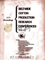 BELTWIDE COTTON PRODUCTION RESEARCH CONFERENCES 1979 PDF电子版封面