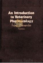 AN INTRODUCTION TO VETERINARY PHARMACOLOGY THIRD EDITION 1976 PDF电子版封面