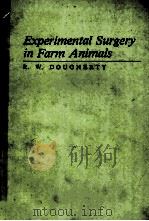 EXPERIMENTAL SURGERY IN FARM ANIMALS PDF电子版封面