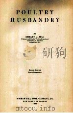 POULTRY HUSBANDRY（1938 PDF版）