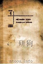 NECHANISM DESIGN ANDYSIS AND SYNTHESIS     PDF电子版封面     
