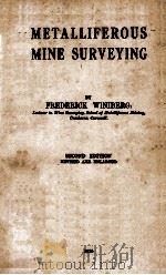 METALLIFEROUS MINE SURVEYING（ PDF版）