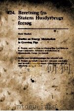 BERETNING FRA STATENS HUSDYRBRUGS FORSOG 424 PDF电子版封面 GRETE THORBEK