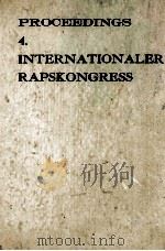 PROCEEDINGS 4.INTERNATIONALER RAPSKONGERSS（ PDF版）
