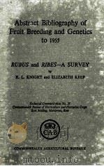 ABSTRACT BIBLIOGRAPHY OF FRUIT BREEDING AND GENETICS TO 1955（ PDF版）