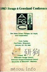 1983 FORAGE AND GRASSLAND CONFERENCE（ PDF版）