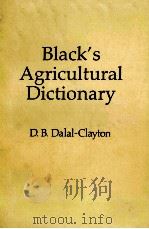 BLACK'S AGRICULTURAL DICTIONARY PDF电子版封面