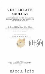 VERTEBRATE ZOOLOGY   1932  PDF电子版封面     