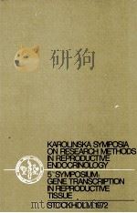 GENE TRANSCRIPTION IN REPRODUCTIVE TISSUE 1972 PDF电子版封面