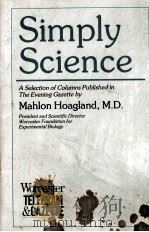 SIMPLY SCIENCE:A SELECTION OF COLUMNS PUBLISHED IN THE EVENING GAZETTE（1985 PDF版）