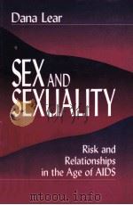 SEX AND SEXUALITY PDF电子版封面 9780761904786