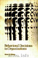 BEHAVIORAL DECISIONS IN ORGANIZATIONS PDF电子版封面