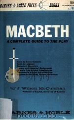 MACBETH A COMPLETE GUIDE TO THE PLAY PDF电子版封面