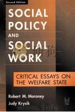 SOCIAL POLICY AND SOCIAL WORK SECOND EDITION（ PDF版）