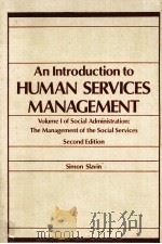 AN INTRODUCTION TO HUMAN SERVICES MANAGEMENT SECOND EDITION（ PDF版）