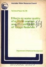 EFFECTS ON WATER QUALITY OF ARTIFICIAL EARATION AND DESTRATIFECATION OF TARAGO RESERVOIR（1979 PDF版）