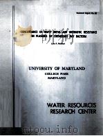 CONCORDANCE OF HEAVY METAL AND ANTIBIOTIC RESISTANCE ON PLASMIDS OF CHESAPEAKE BAY BACTERIA（ PDF版）