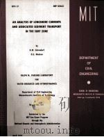 AN ANALYSIS OF LONGSHORE CURRENTS AND ASSOCIATED SEDIMENT TRANSPORT IN THE SURE ZONE（1979 PDF版）