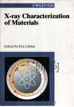 X-ray Characterization of Materials（1999 PDF版）