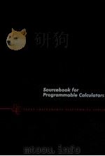 SOURCEBOOK FOR PROGRAMMABLE CALCULATORS（1979 PDF版）
