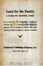 LAND FOR THE FAMILY A GUIDE TO COUNTRY LIVING（ PDF版）
