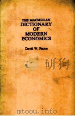 THE MACMILLAN DICTIONARY OF MODERN ECOLOMICS（ PDF版）