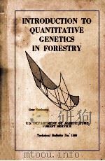 INTRODUCTION TO QUANTITATIVE GENETICS IN FORESTRY（ PDF版）