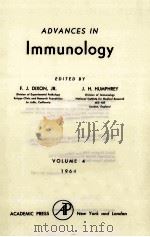ADVANCES IN IMMUNOLOGY VOLUME 4（ PDF版）