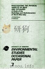 INVESTIGATING THE PHYSICAL ASPECTS OF BAYS AND ESTUARIES:A STUDY OF THE HYDROLOGY AND HYDRODYNAMICS（1978 PDF版）