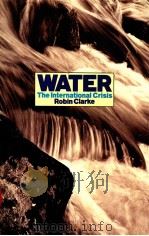 WATER:THE INTERNATIONAL CRISIS 1991 PDF电子版封面 1853831050
