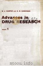 ADVANCES IN DRUG RESEARCH VOLUME 1（ PDF版）
