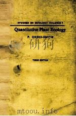 STUDIES IN ECOLOGY VOLUME 9 QUANTITATIVE PLANT ECOLOGY THIRD EDITION（ PDF版）