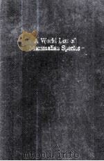 A WORLD LIST OF MAMMALIAN SPECIES（ PDF版）
