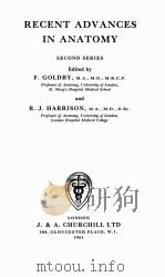 RECENT ANVANCES IN ANATOMY SECOND SERIES（ PDF版）