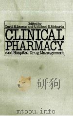 CLINICAL PHARMACY AND HOSPITAL DRUG MANAGEMENT PDF电子版封面