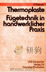 THERMOPLASTE FUGETECHNIK IN HANDWERKLICHER PRAXIS 1982 PDF电子版封面