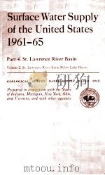 Surface Water Supply of the United States 1961-65（1971 PDF版）