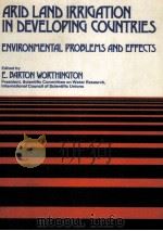 ARID LAND IRRIGATION IN DEVELOPING COUNTRIES（1976 PDF版）