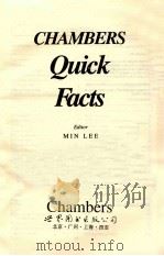 CHAMBERS QUICK FACTS 1991 PDF电子版封面 0550172521