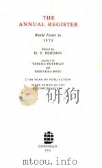 THE ANNUAL REGISTER WORLD EVENTS IN 1975（1976 PDF版）