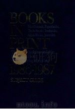 BOOKS IN PRINT 1986-1987 VOLUME 1 A-C 1986 PDF电子版封面