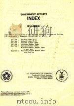 GOVERNMENT REPORTS INDEX 1974 VOLUME.74 JANNUAL-DECEMBER NOS.1-26 SECTION 3 PERSONAL AUTHOR 1975 PDF电子版封面