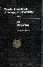 GMELIN HANDBOOK OF INORGANIC CHEMISTRY 8TH EDITION MN MANGANESE D4 COORDINATION COMPOUNDS 4 WITH 27（1987 PDF版）