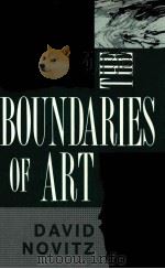 THE BOUNDARIES OF ART 1992 PDF电子版封面 0877229287