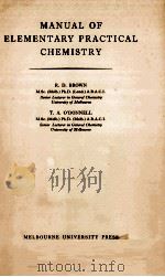 MANUAL OF ELEMENTARY PRACTICAL CHEMISTRY（ PDF版）