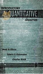 INTRODUCTORY QUANTITATIVE ANALYSIS（ PDF版）